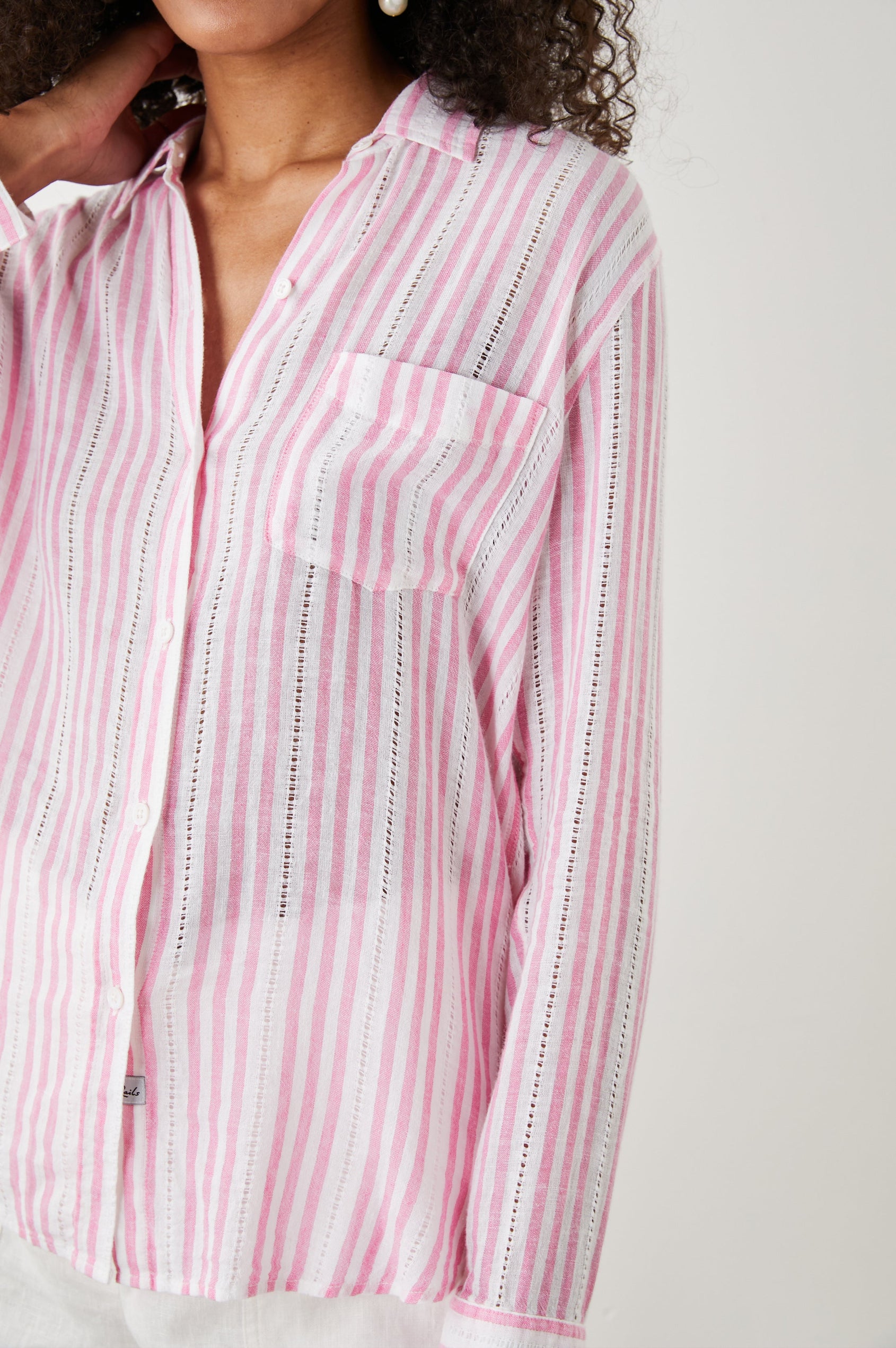 CHARLI SHIRT KOKOMO STRIPE - DETAIL
