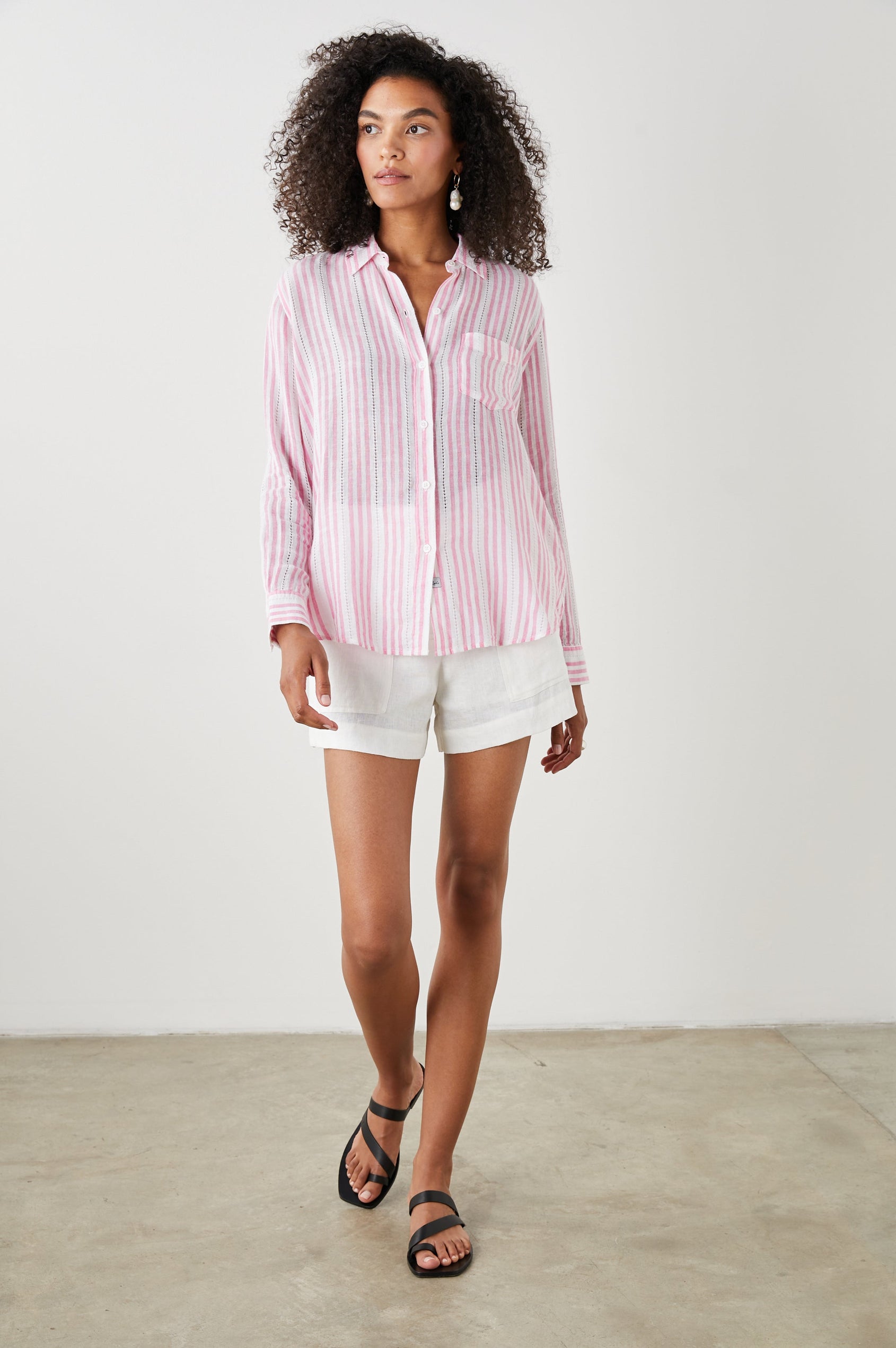 CHARLI SHIRT KOKOMO STRIPE - FULL FRONT BODY