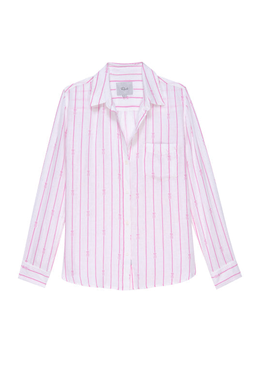 CHARLI SHIRT - PINK PINEAPPLE STRIPE