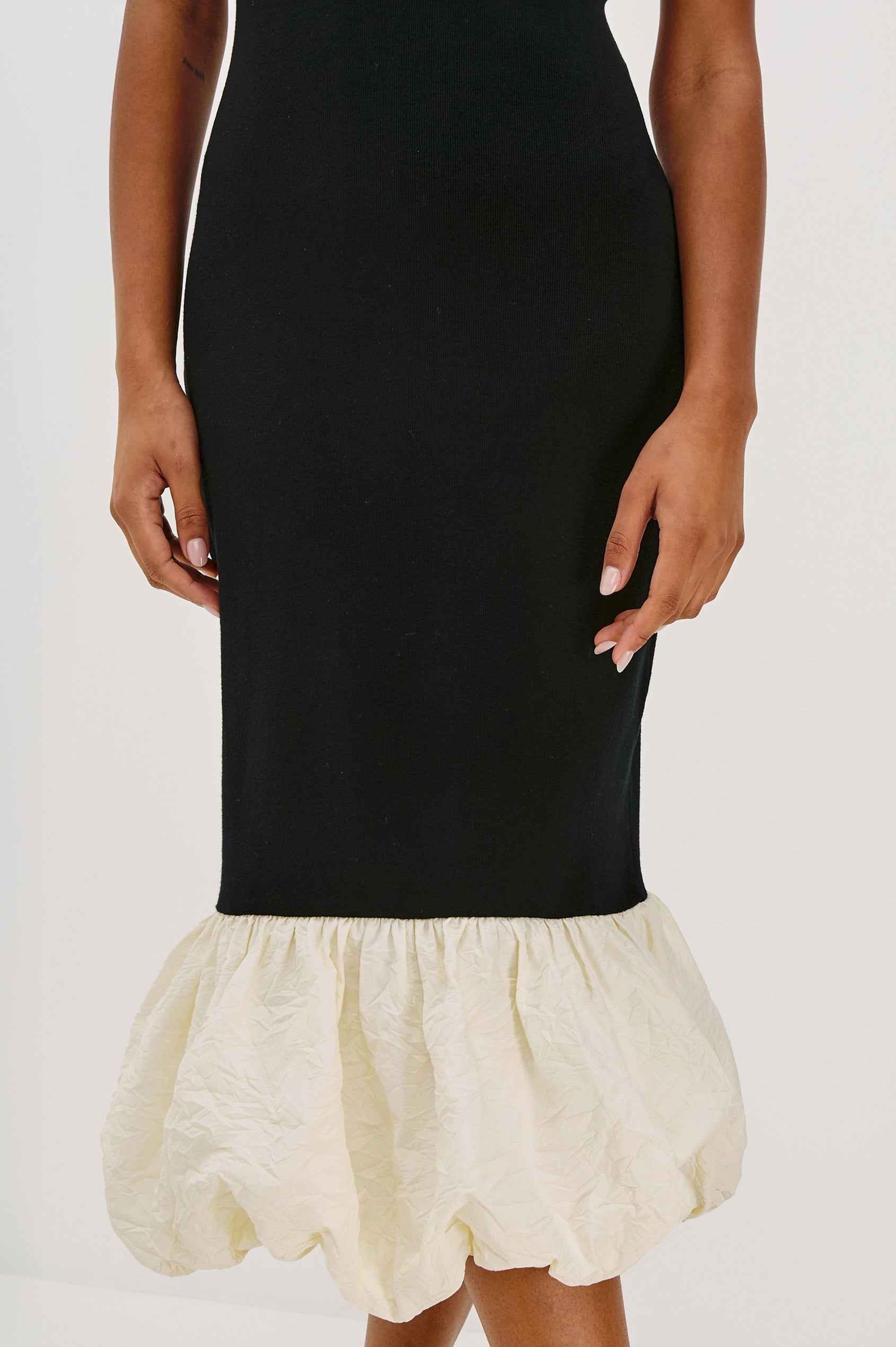 CHERYL DRESS - BLACK IVORY