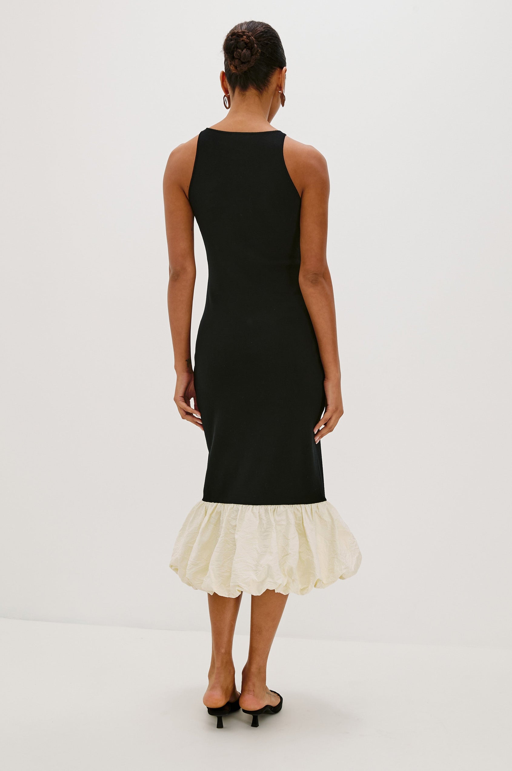 CHERYL DRESS - BLACK IVORY