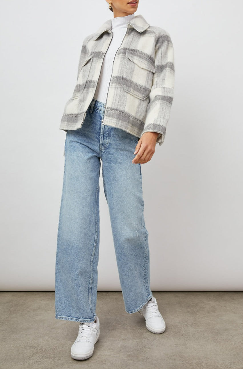 CHEYENNE SNOW GREY JACKET-FULL FRONT BODY