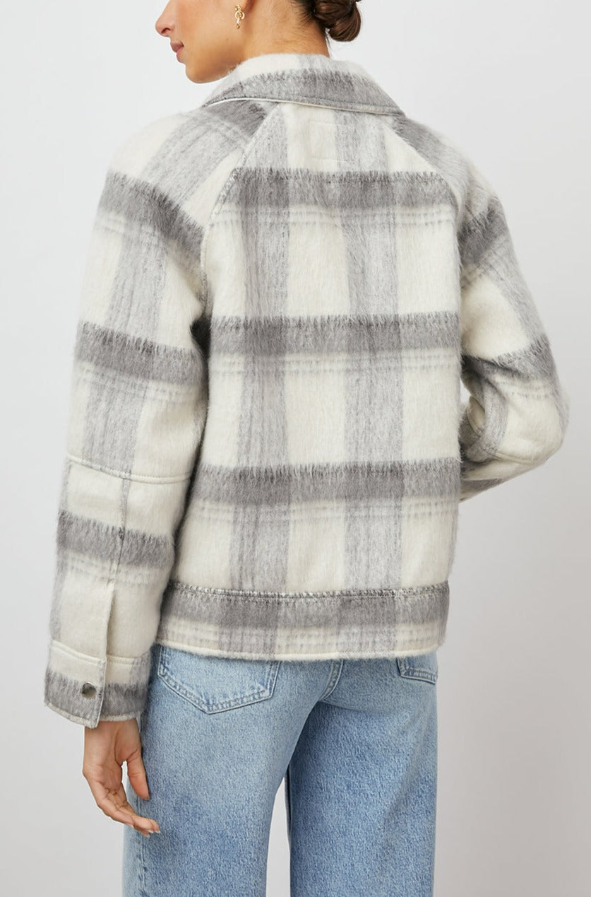 CHEYENNE SNOW GREY JACKET-BACK
