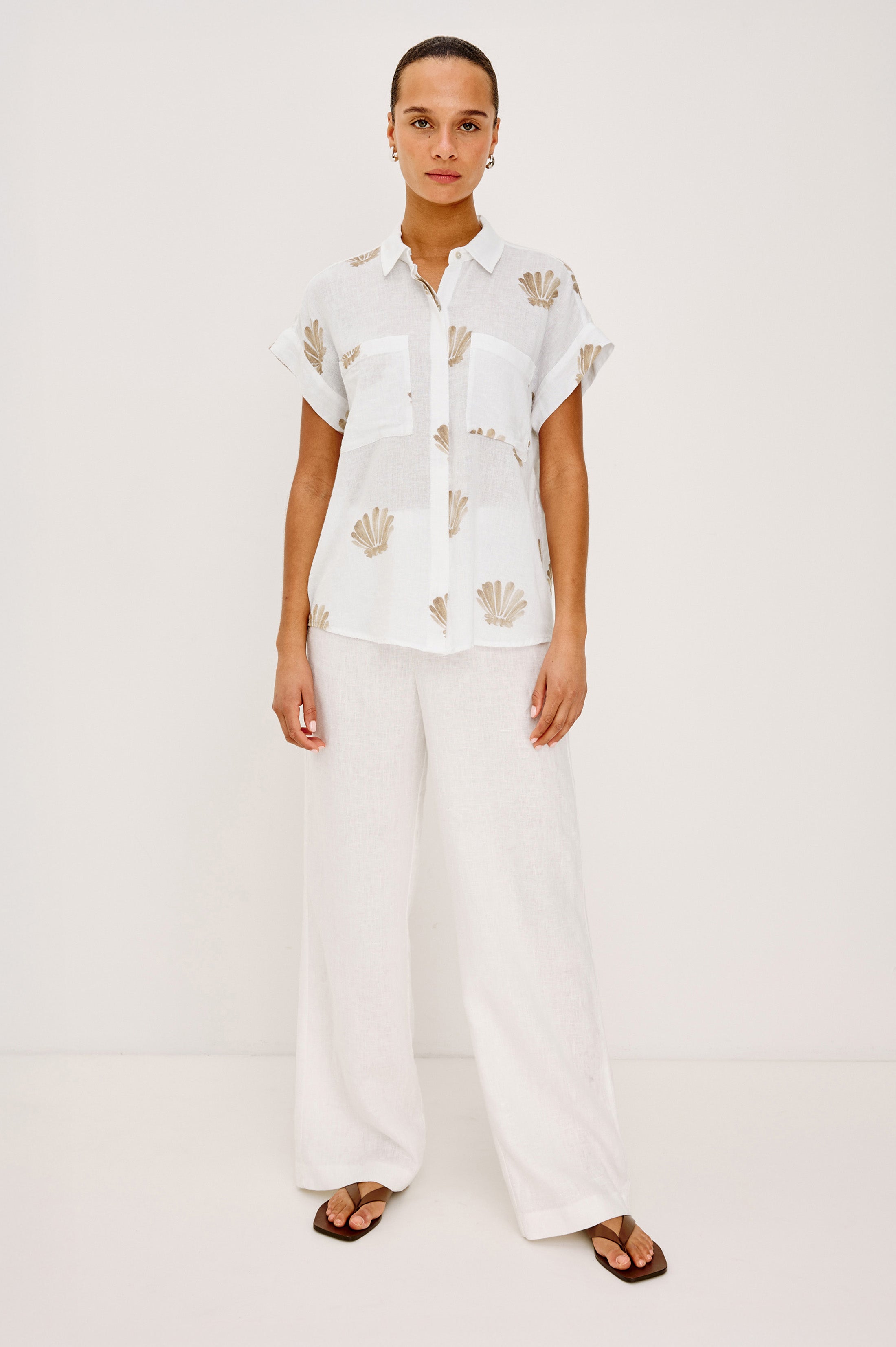 CITO SHIRT - TAUPE SEASHELLS – Rails UK