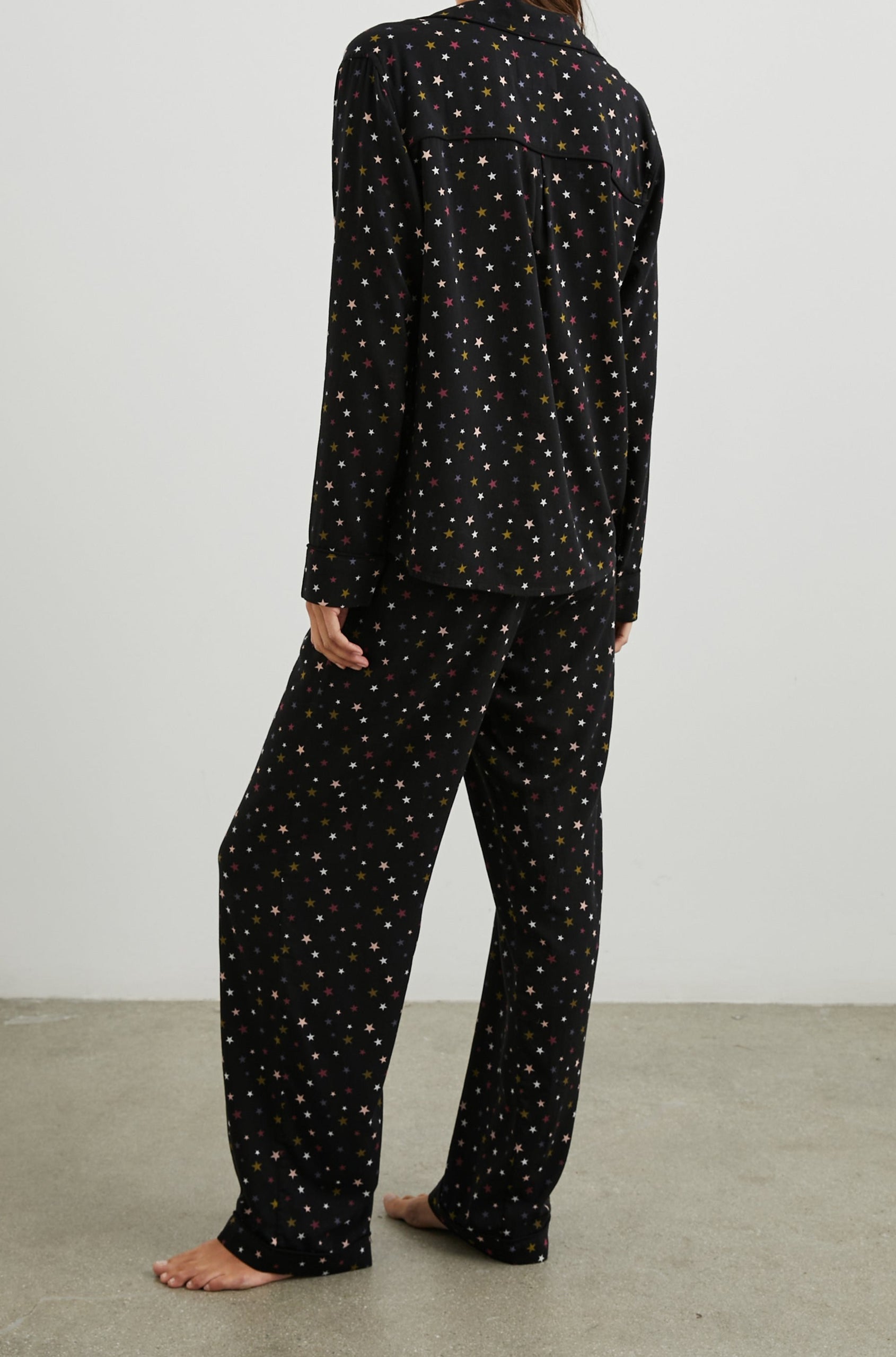 CLARA MIXED RAINBOW STARS PAJAMAS-BACK