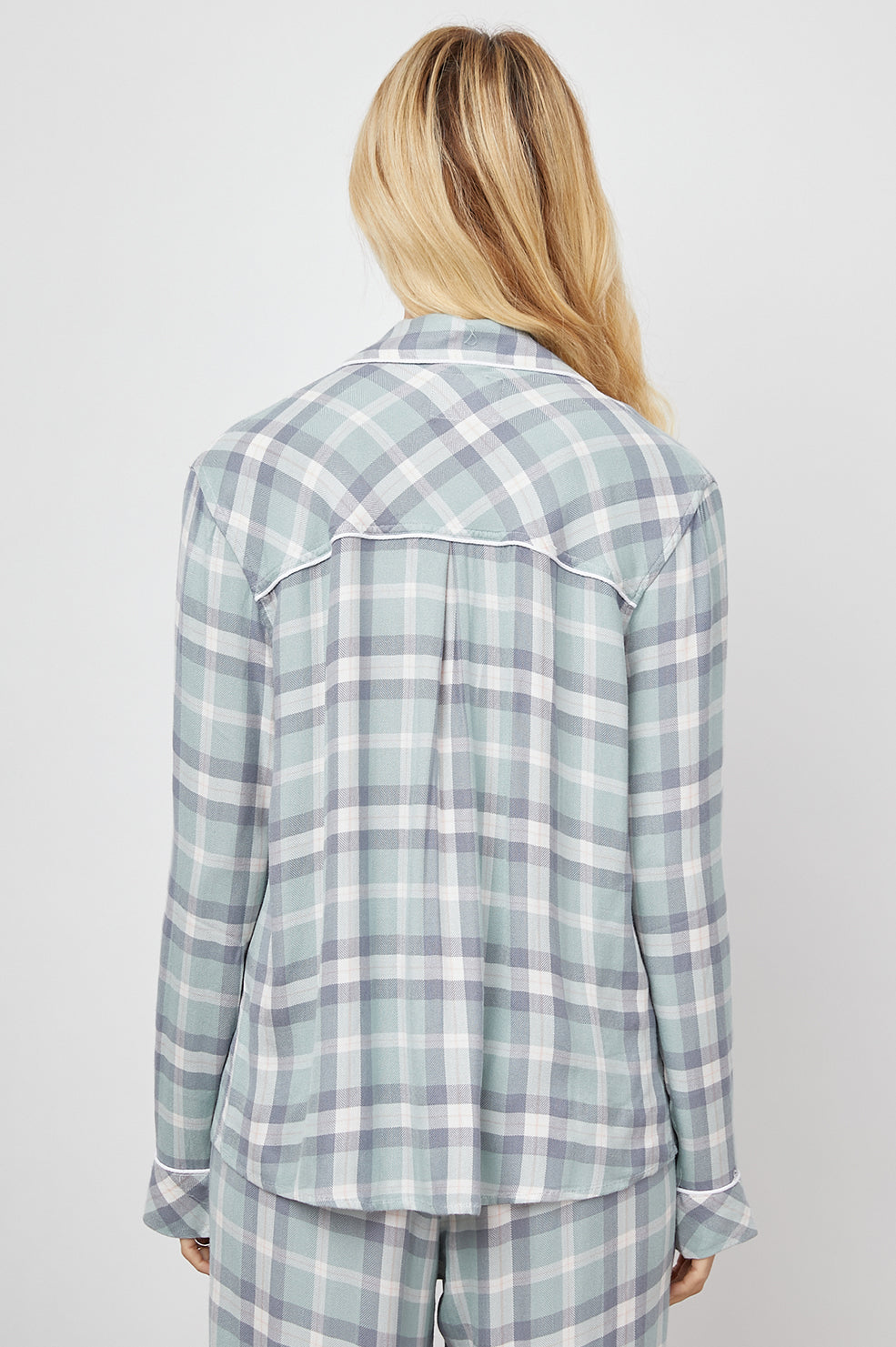 CLARA SEA BREEZE NAVY PEACH PAJAMAS-BACK