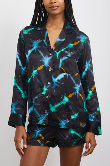 CLARISE-BLACK-NEON-IKAT-FRONT