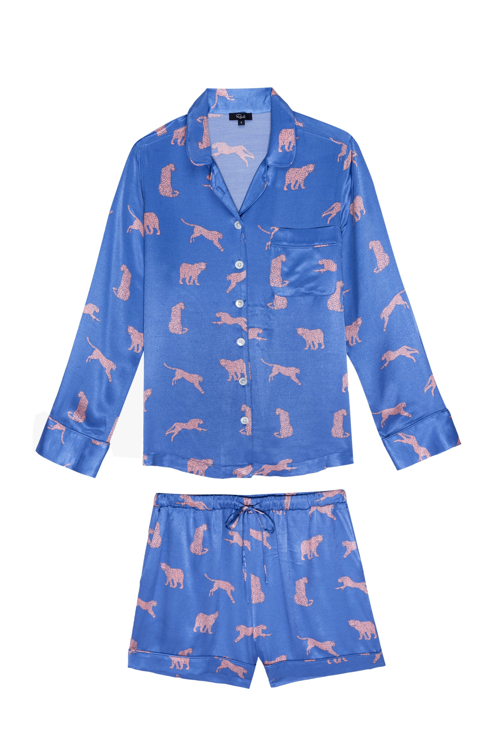 CLARISE PINK CHEETAHS PAJAMAS-FLAT