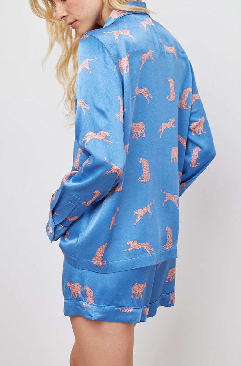 CLARISE PINK CHEETAHS PAJAMAS-BACK ANGLE