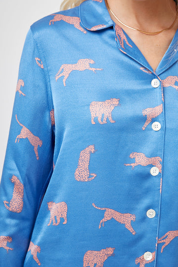 CLARISE PINK CHEETAHS PAJAMAS-DETAIL