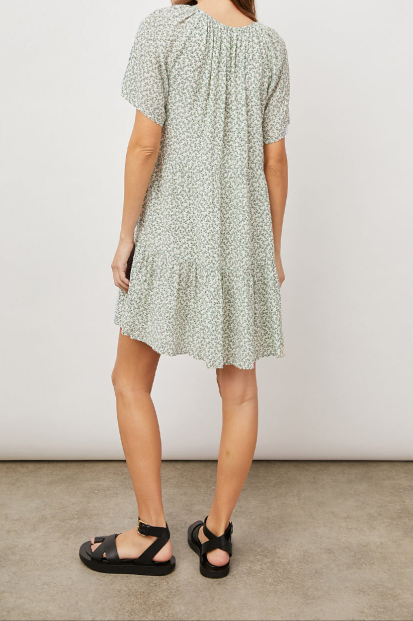 CLARISSA GREEN GARDEN DRESS-BACK