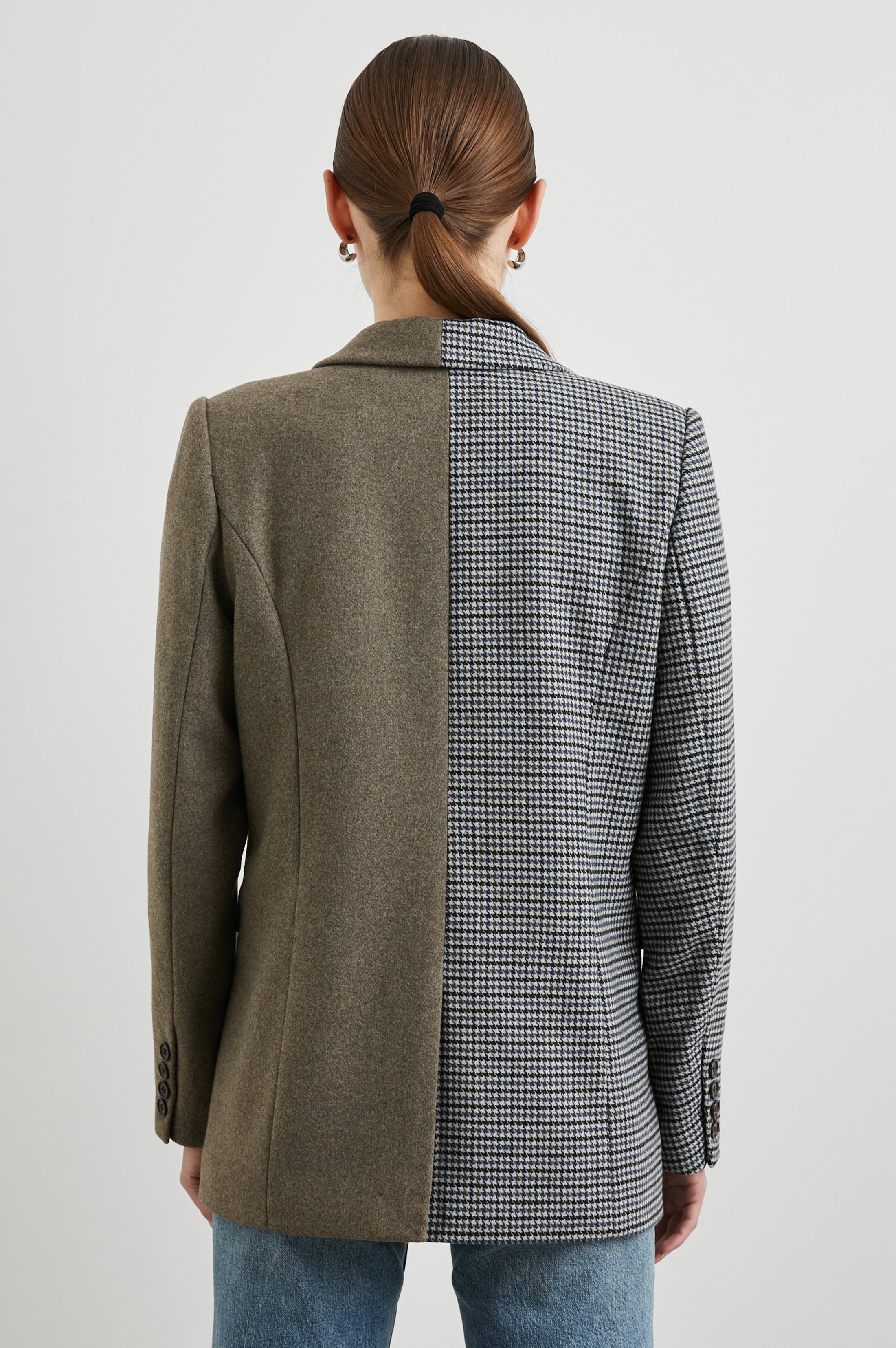 CODY BLAZER - PINSTRIPE PLAID MIX – Rails UK