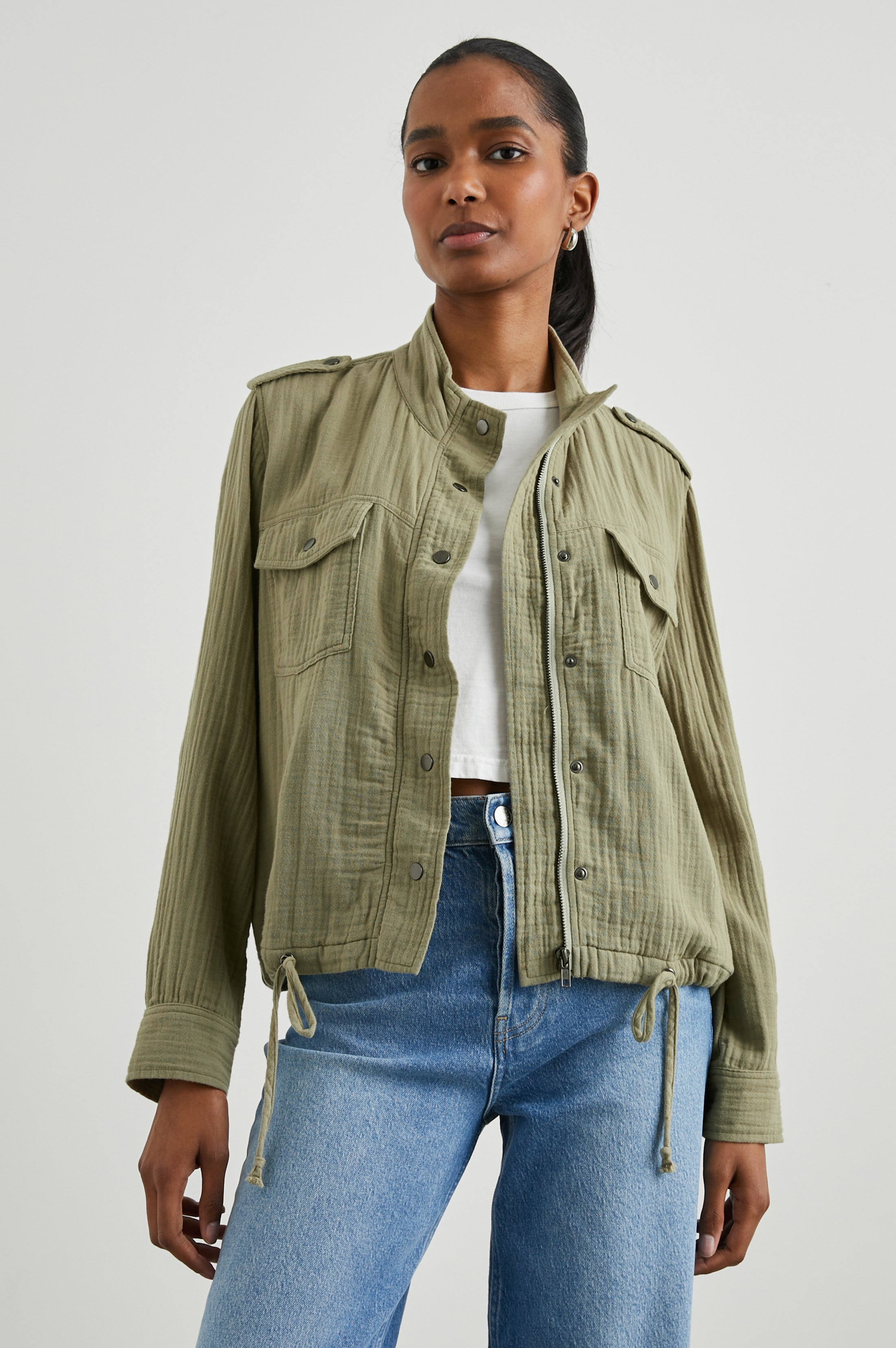 Collins Jacket - Gauze Mermaid