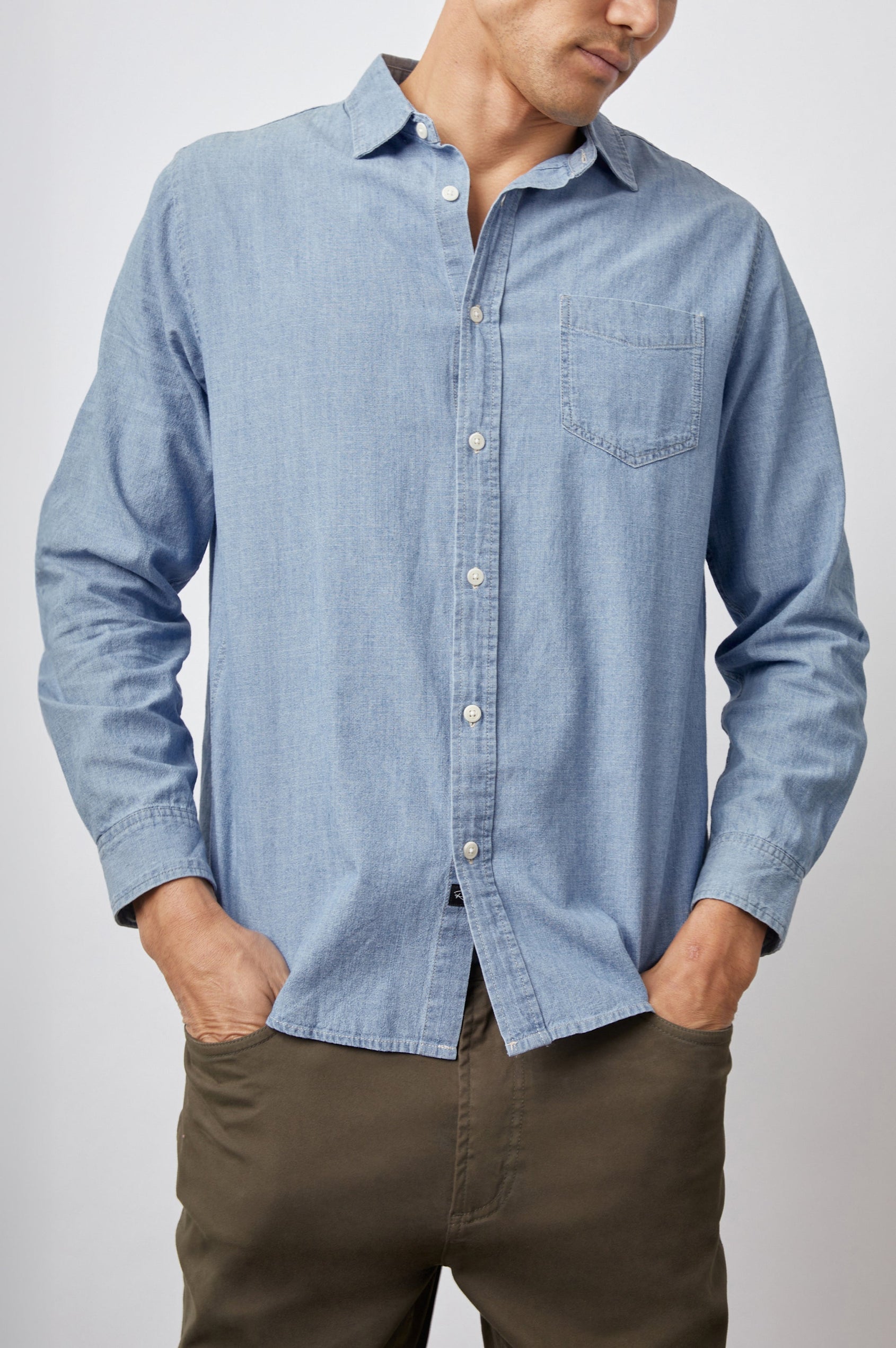 COLTON SHIRT MEDIUM VINTAGE WASH - FRONT 