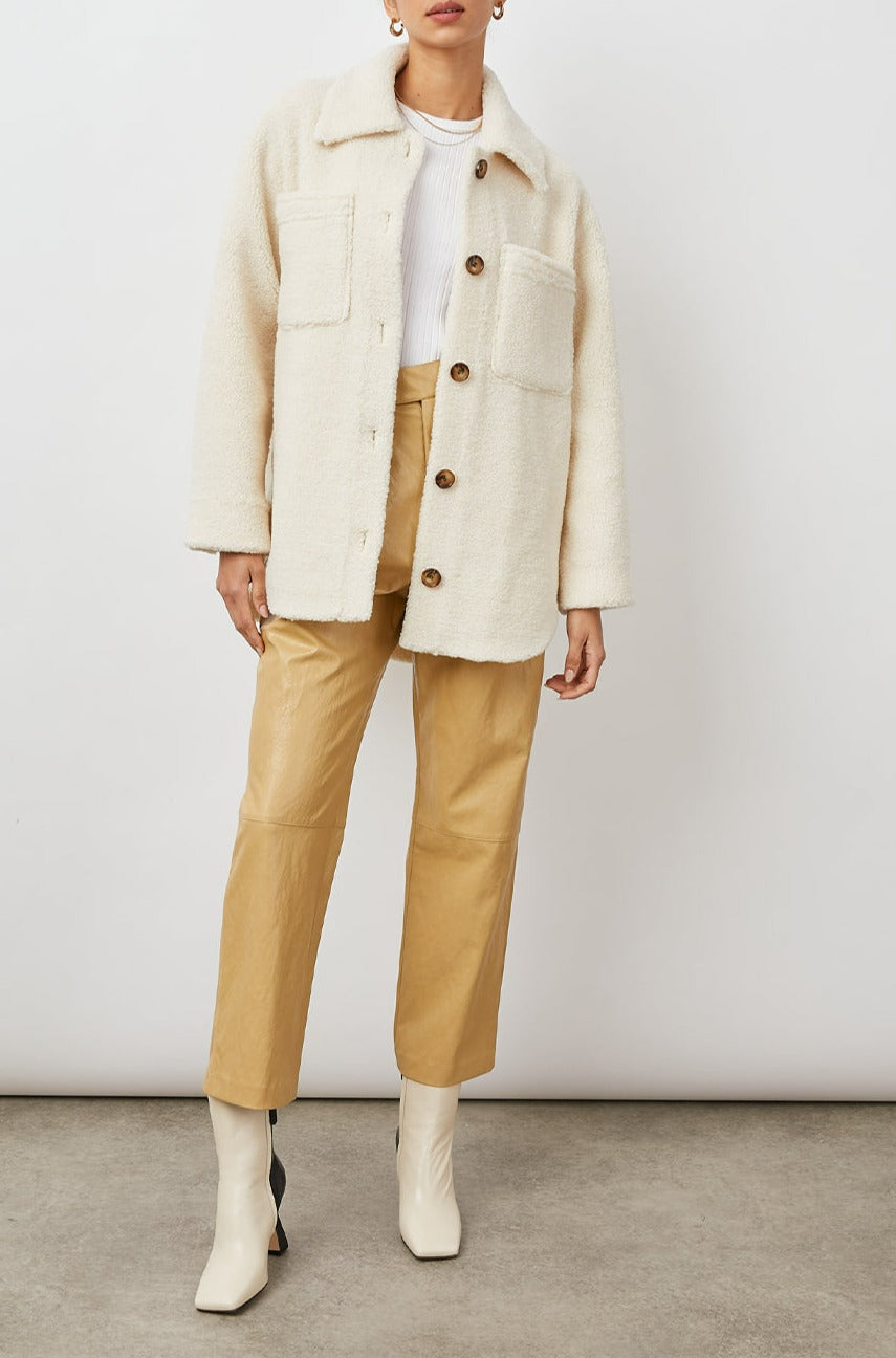 CONNIE IVORY TEDDY SHACKET-FULL FRONT BODY