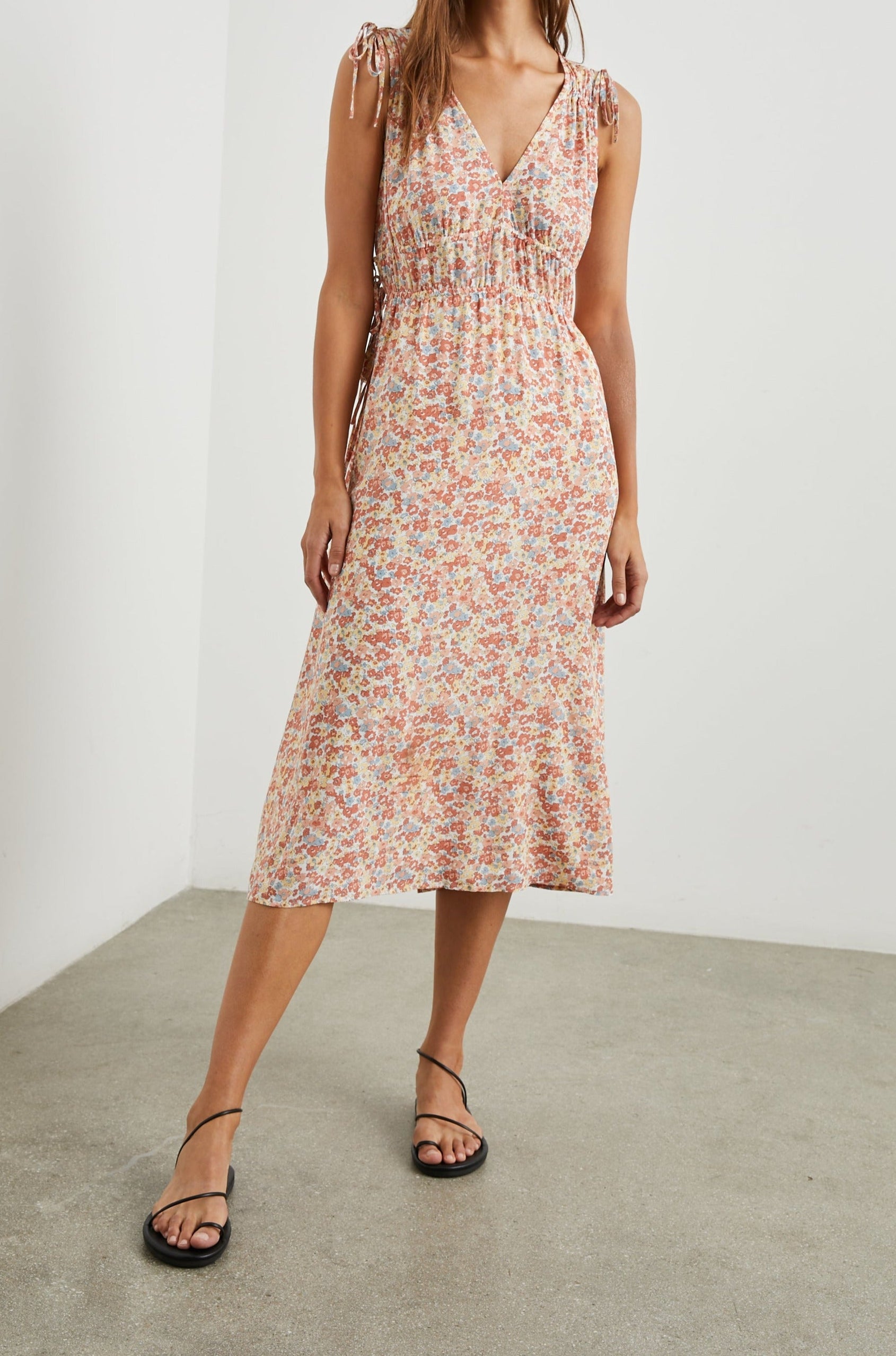 CONSTANTINE MULTI WILDFLOWER DRESS- FULL FRONT BODY