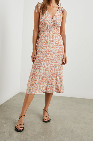 CONSTANTINE MULTI WILDFLOWER DRESS- FULL FRONT BODY