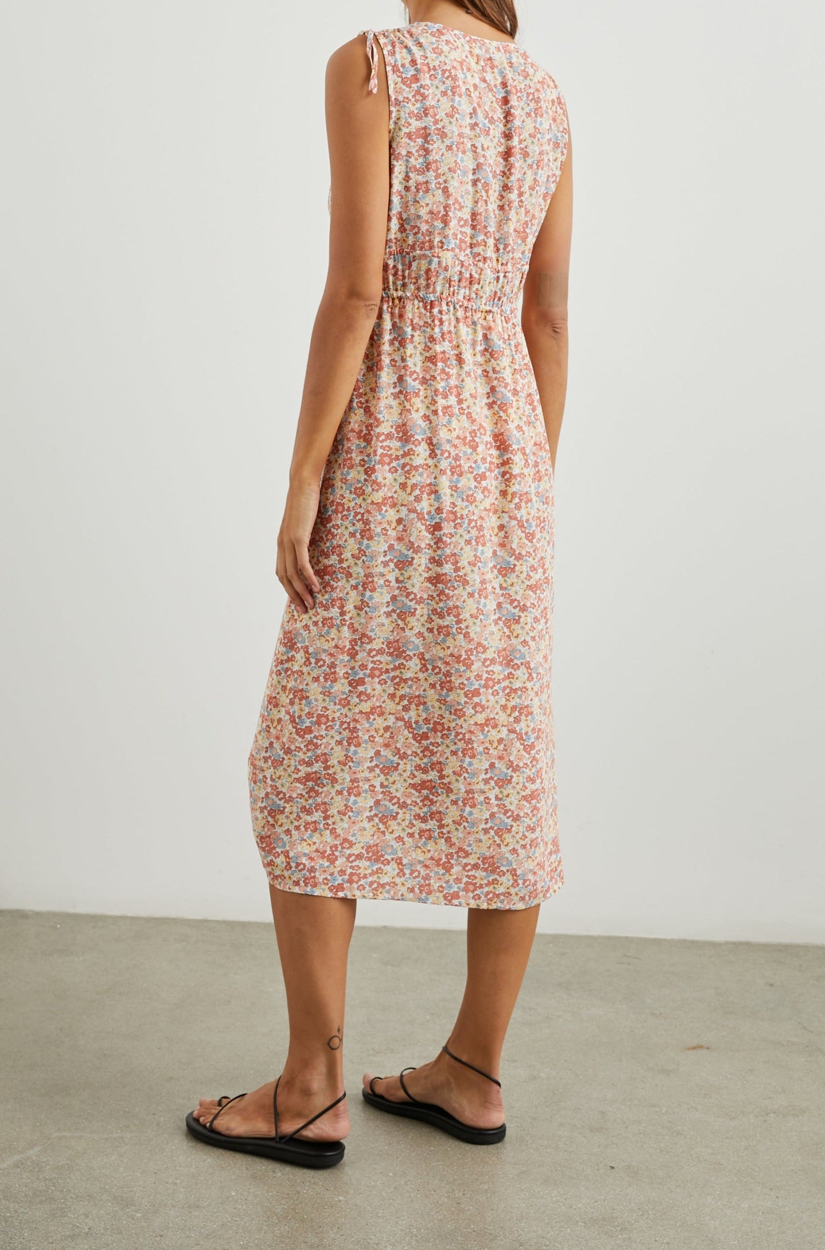 CONSTANTINE MULTI WILDFLOWER DRESS-BACK