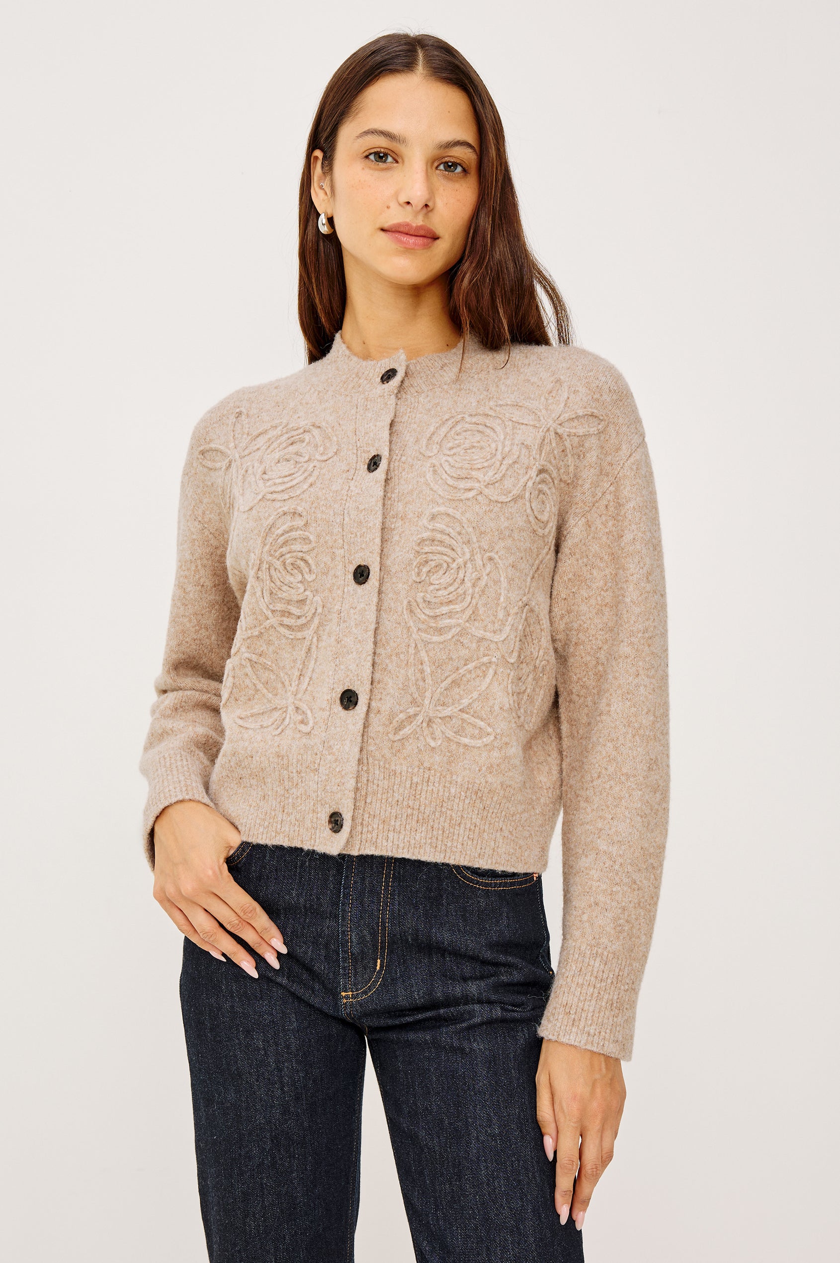 CORALEE CARDIGAN - SAND