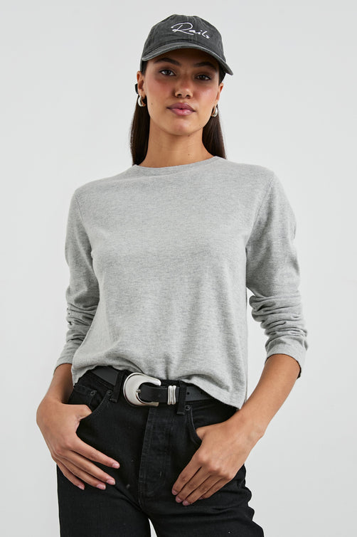 COTTON-CASHMERE-LONG-SLEEVE-TEE-HEATHER-GREY-FRONT