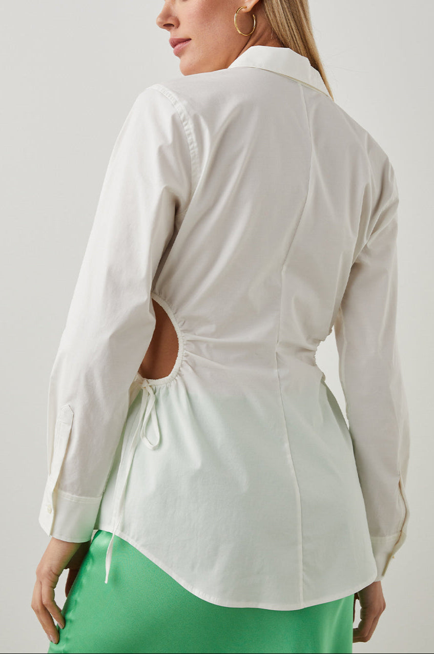 CRISTIANA WHITE SHIRT - BACK