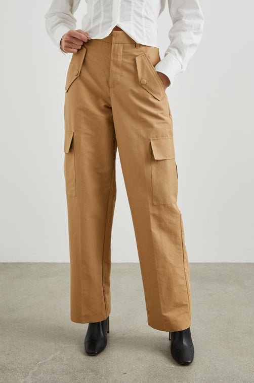 DALEY CAMEL PANT - FRONT