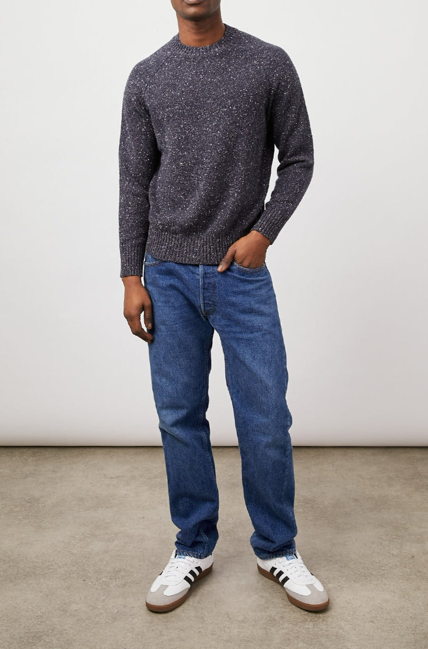 DONOVAN NAVY NEP SWEATER-FULL FRONT BODY