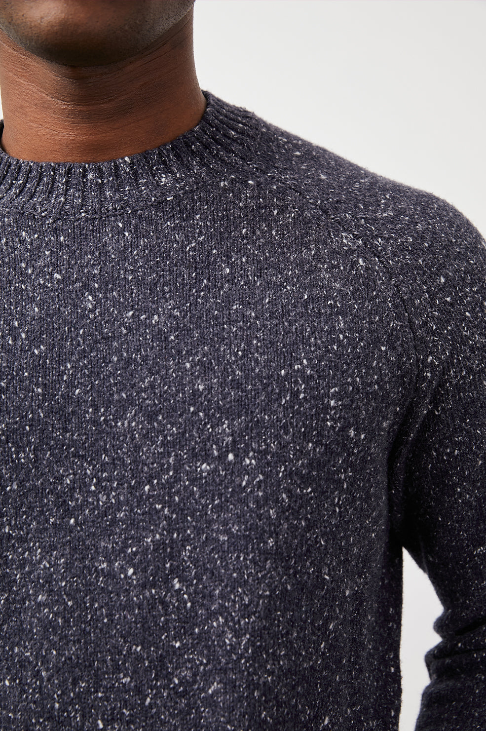 DONOVAN NAVY NEP SWEATER-DETAIL