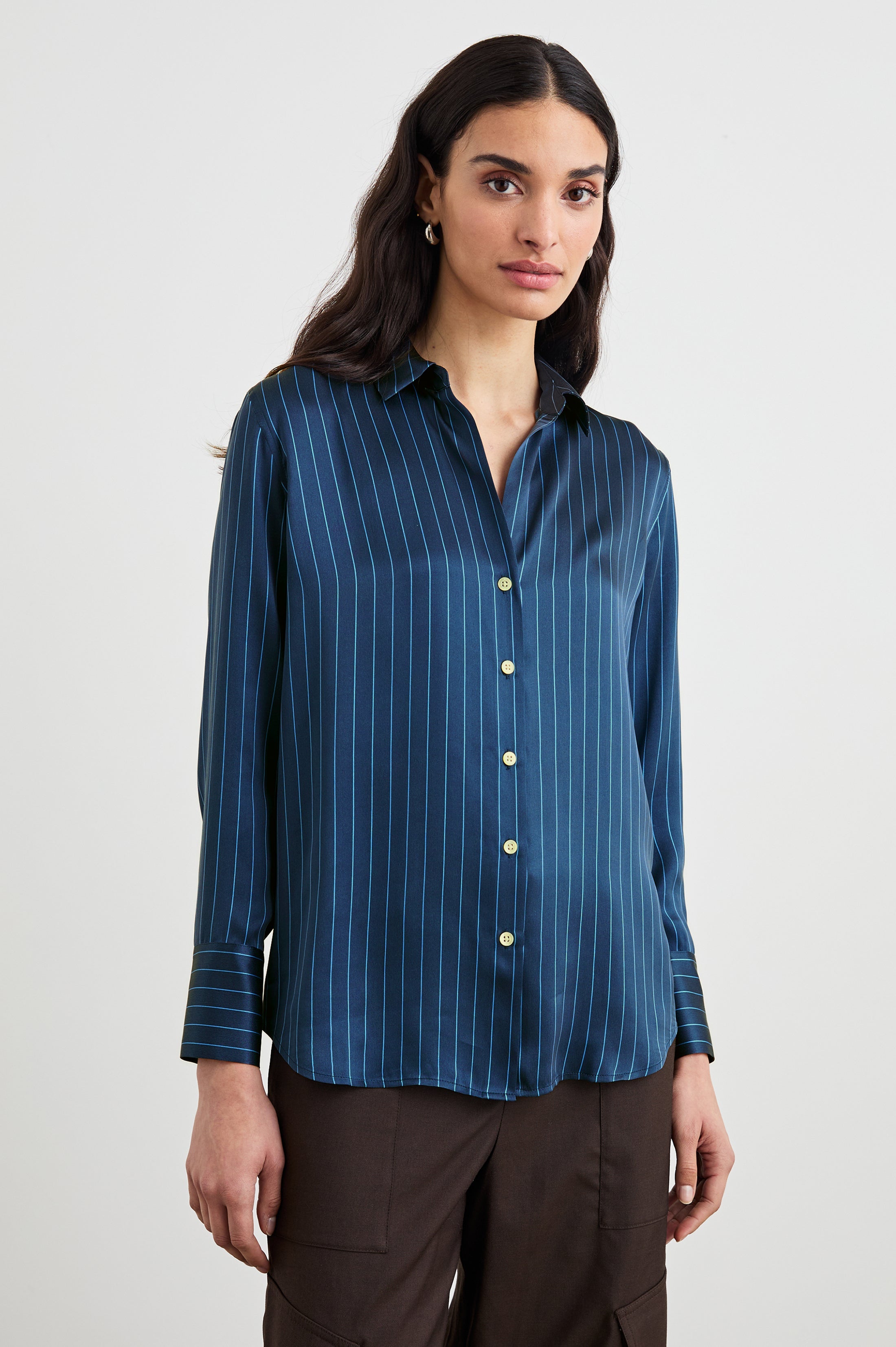 DORIAN SHIRT - ARCTIC STRIPE – Rails UK