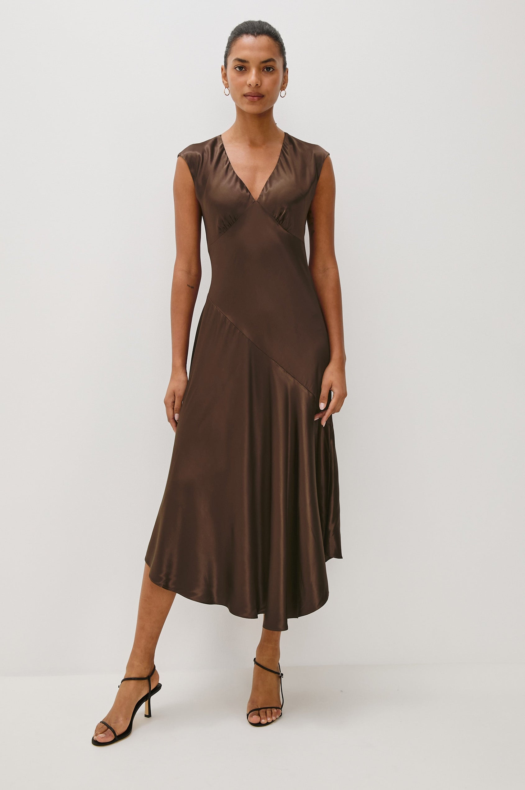 ELENI DRESS - ESPRESSO