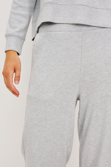 ELLERY SWEATPANT - HEATHER GREY BRUSHED