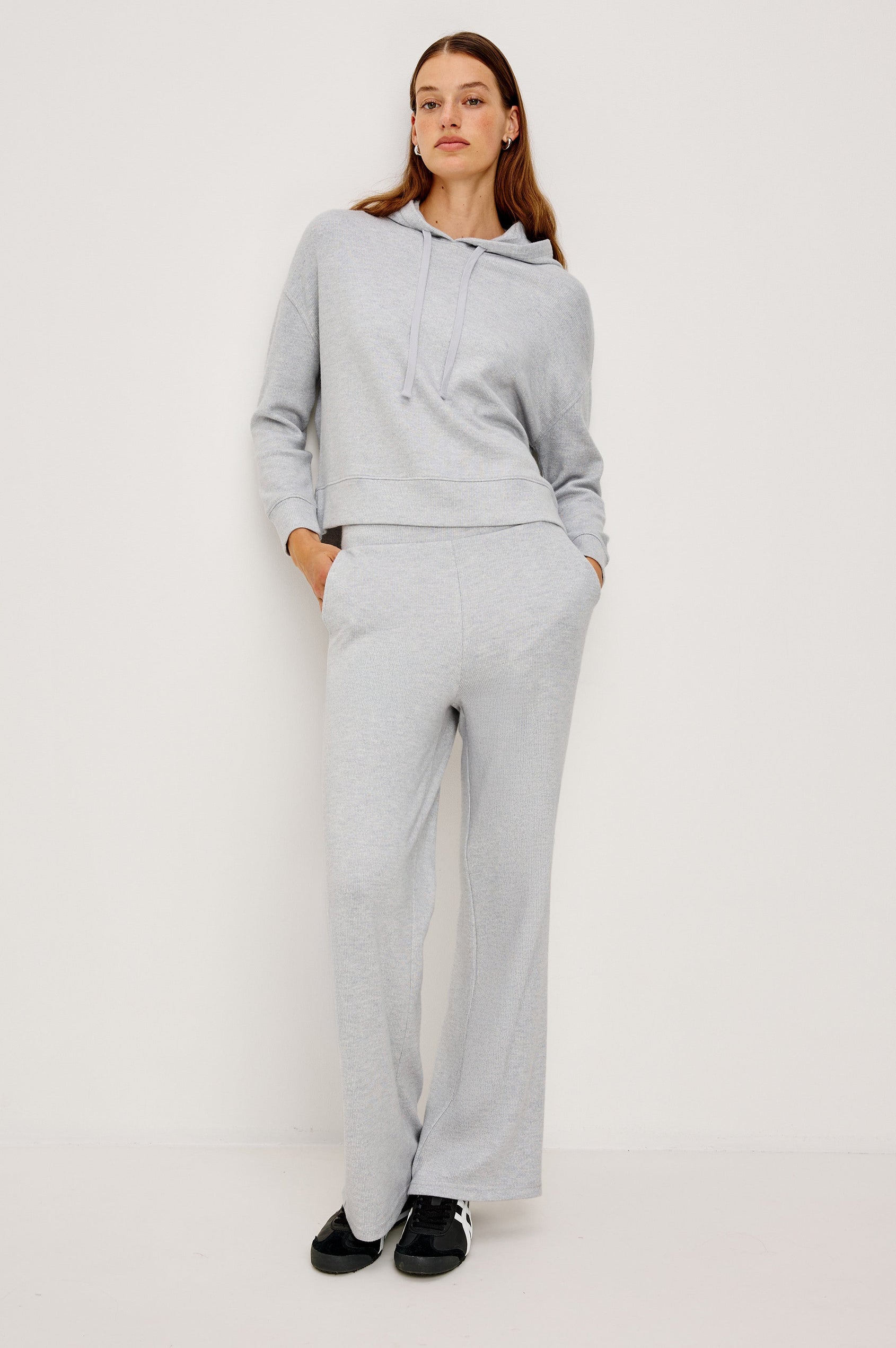 ELLERY SWEATPANT - HEATHER GREY BRUSHED