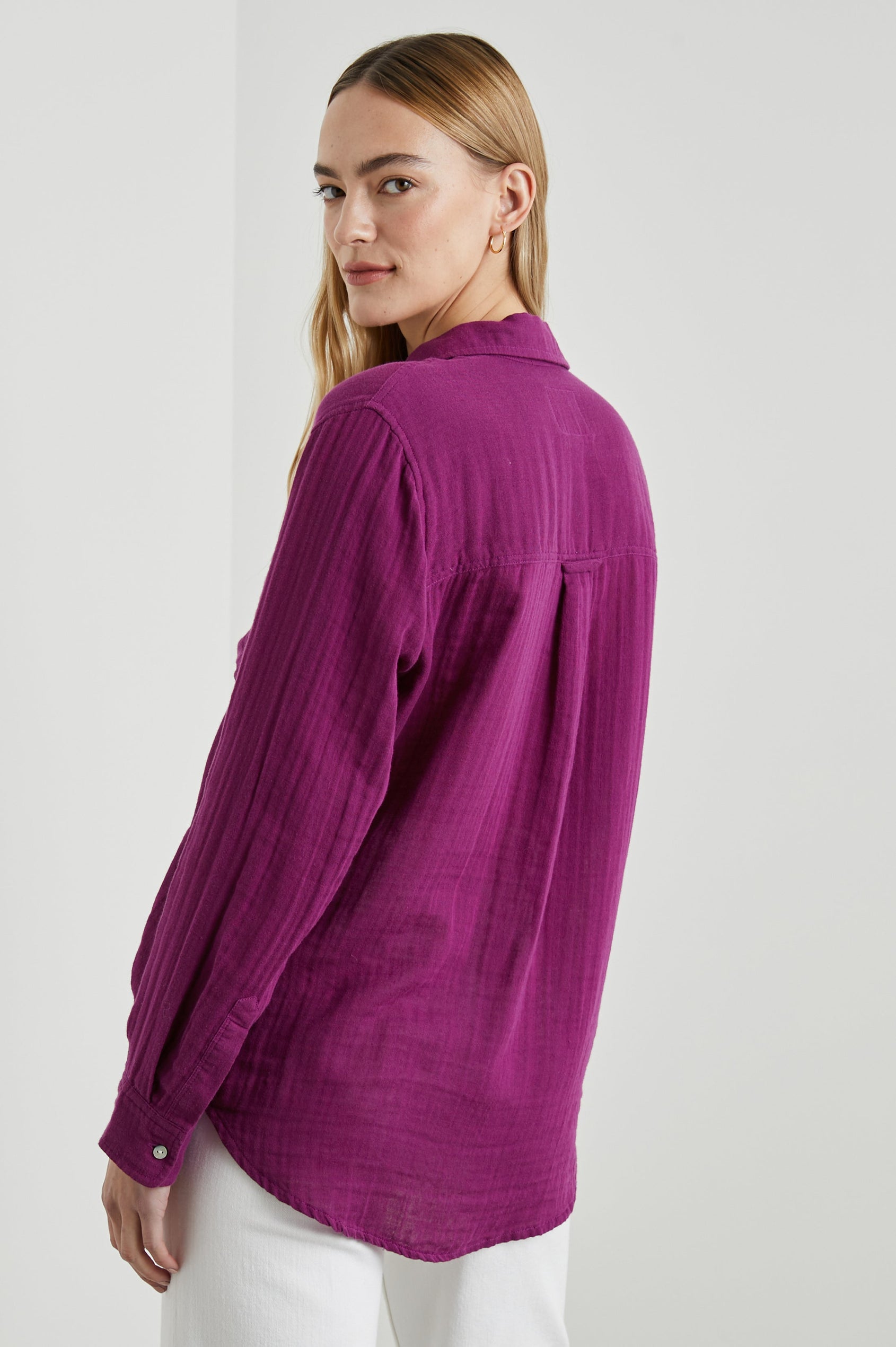 ELLIS SHIRT BOYSENBERRY - BACK