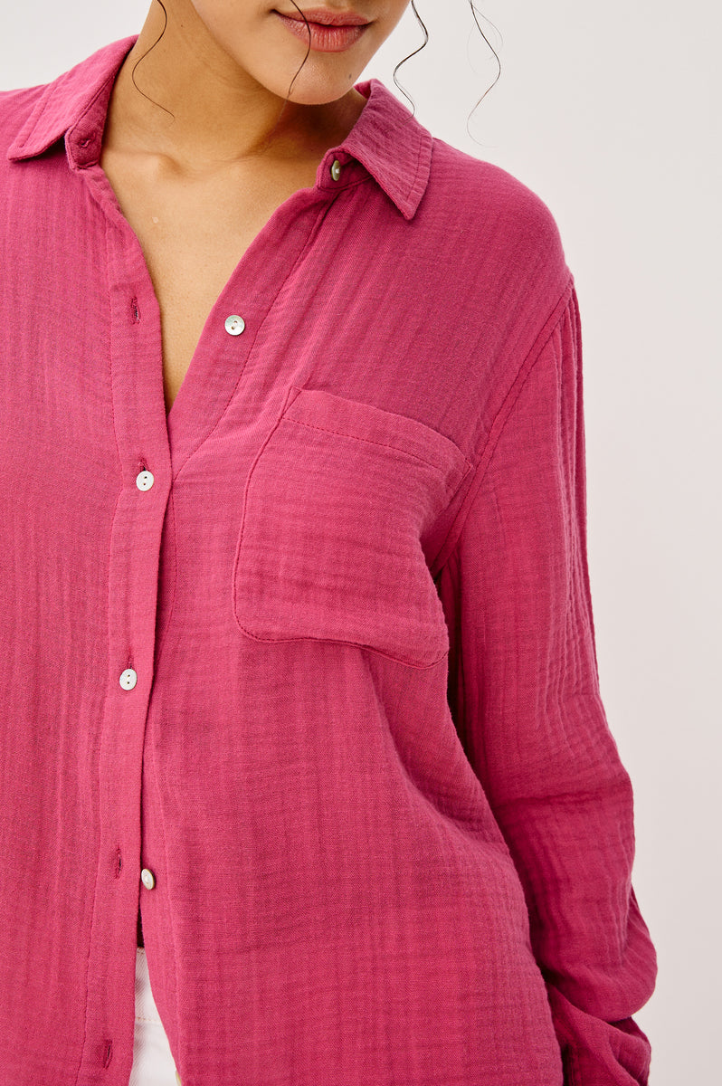 Rose Rails ELLIS SHIRT - DARK ROSE – Rails UK
