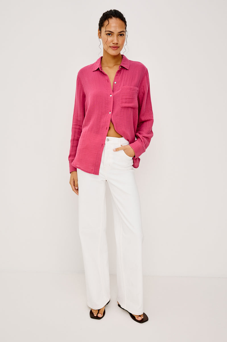 Rose Rails ELLIS SHIRT - DARK ROSE – Rails UK