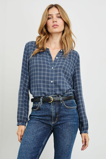 ELOISE-INDIGO-IVORY-PLAID-FRONT