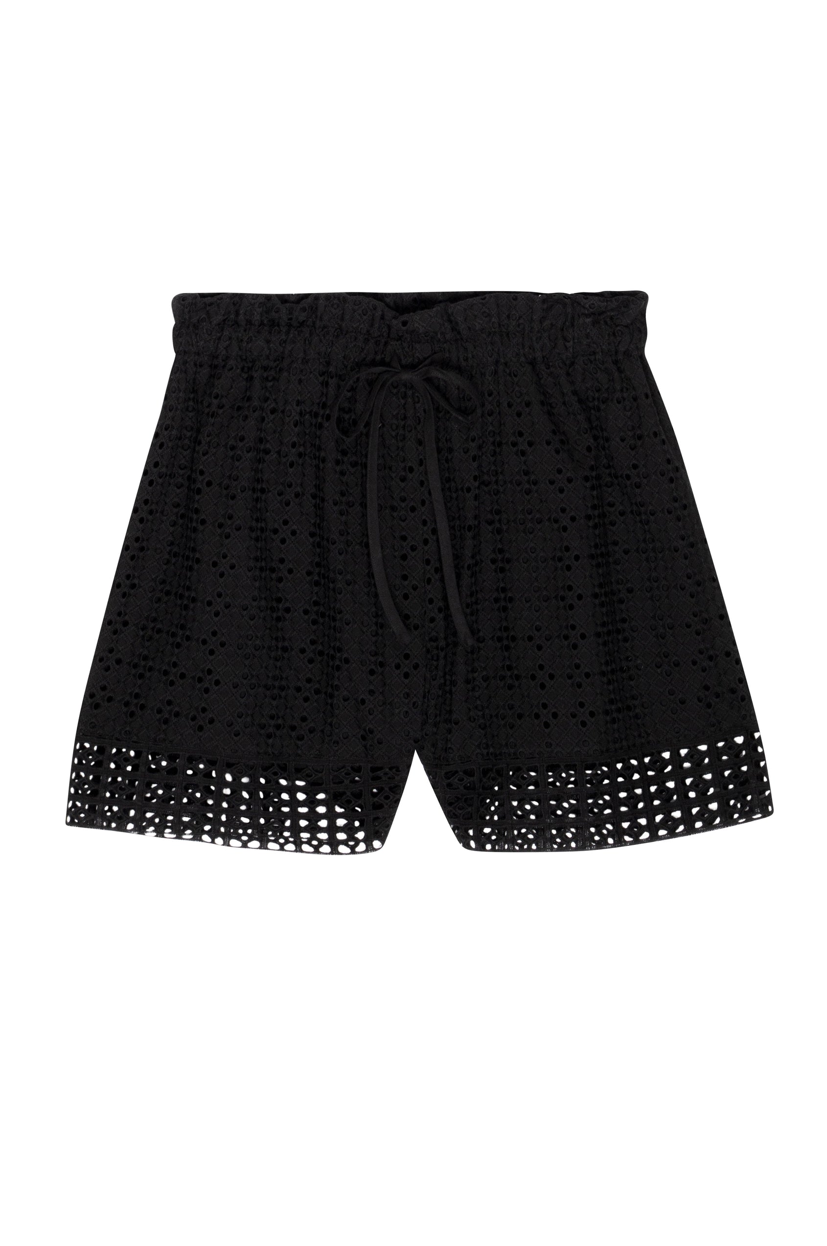 EMBER SHORT - BLACK EYELET MIX
