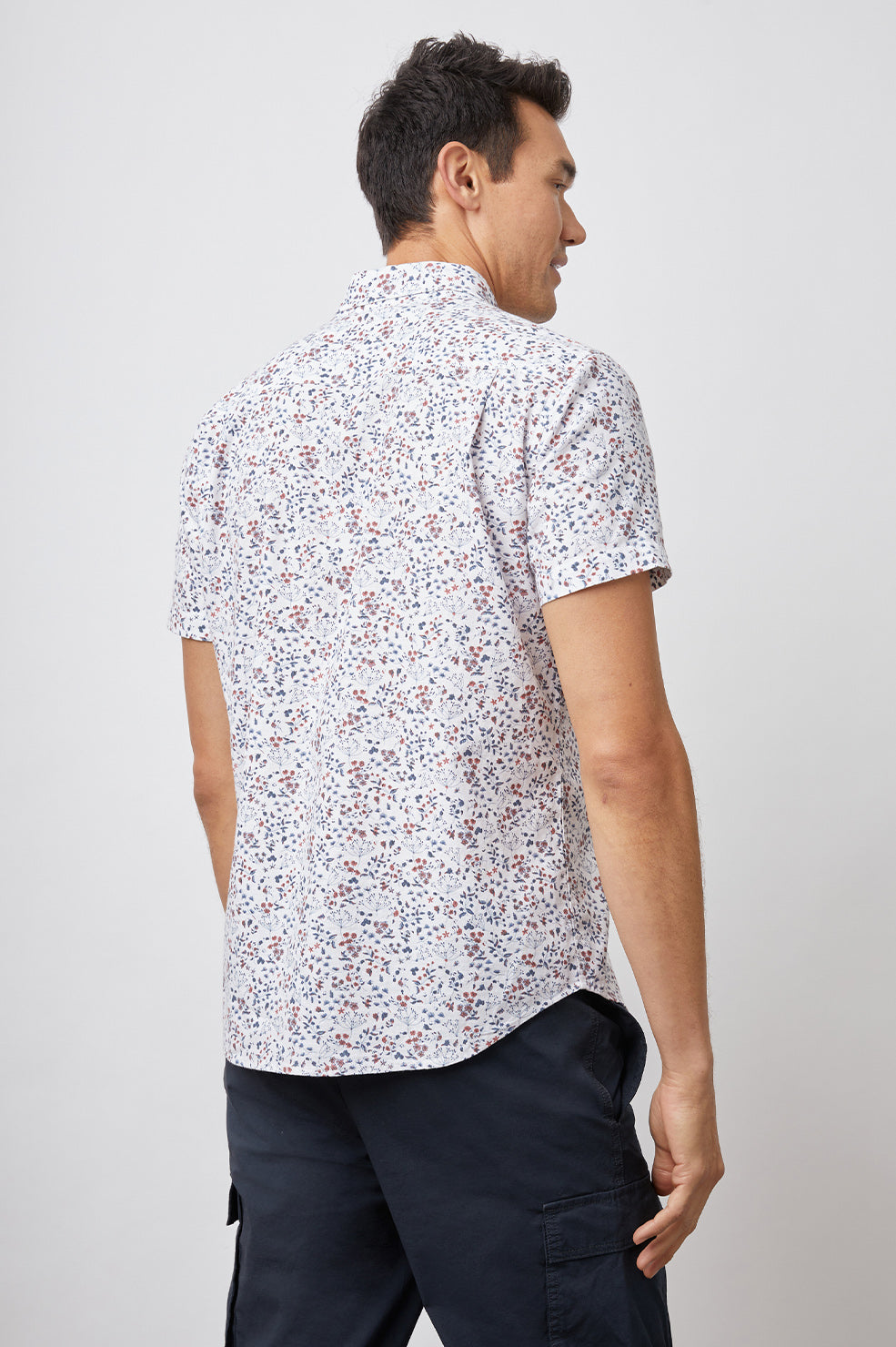 FAIRFAX SHIRT MEDITERRANEAN FORAGE - BACK BODY