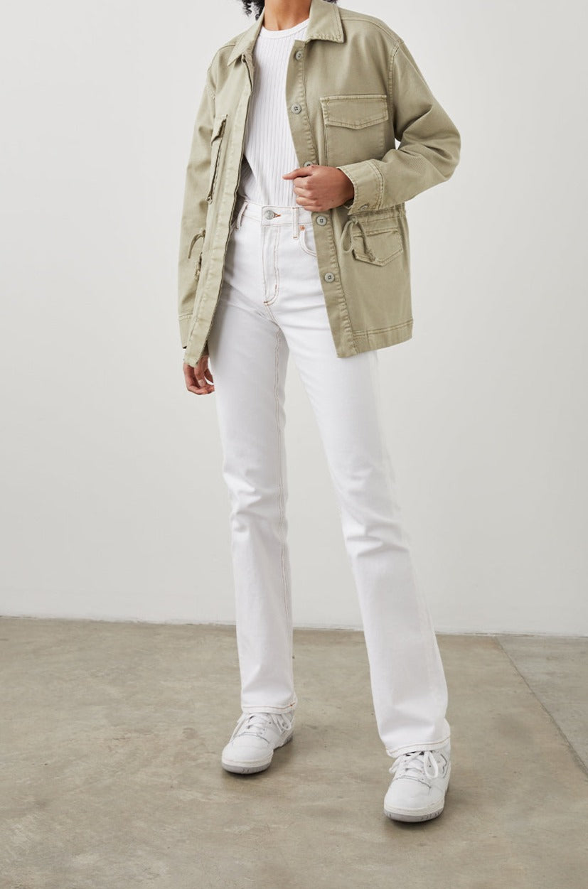 EVAN SAGE JACKET - FULL FRONT BODY