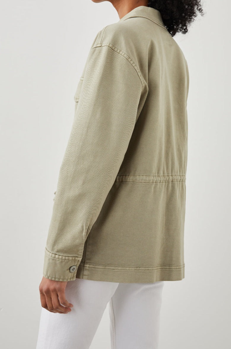 EVAN SAGE JACKET - BACK ANGLE