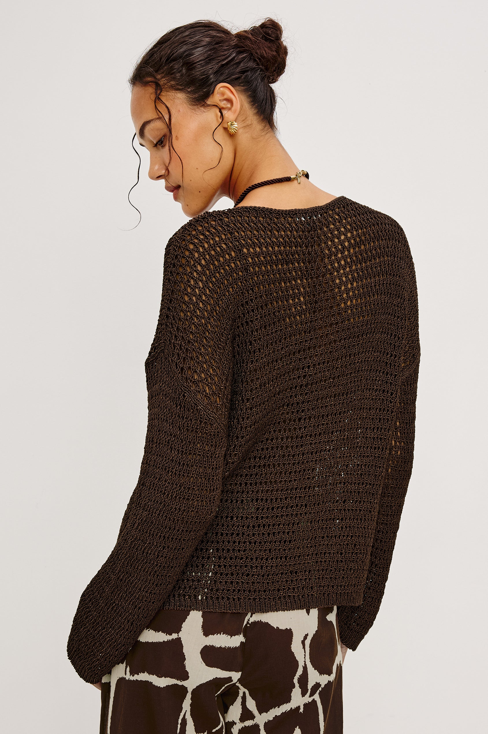 EVANGELINE SWEATER - ESPRESSO