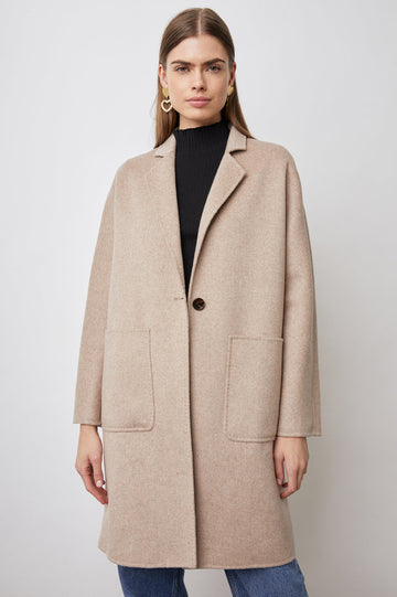 EVEREST HAZELNUT COAT-FRONT 
