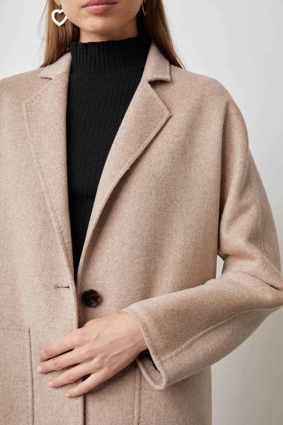 EVEREST HAZELNUT COAT-DETAIL