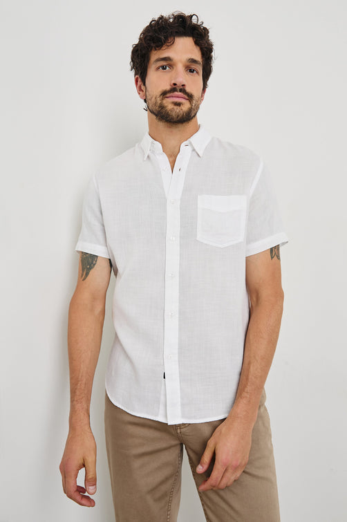 FAIRFAX SHIRT - WHITE -FRONT BODY