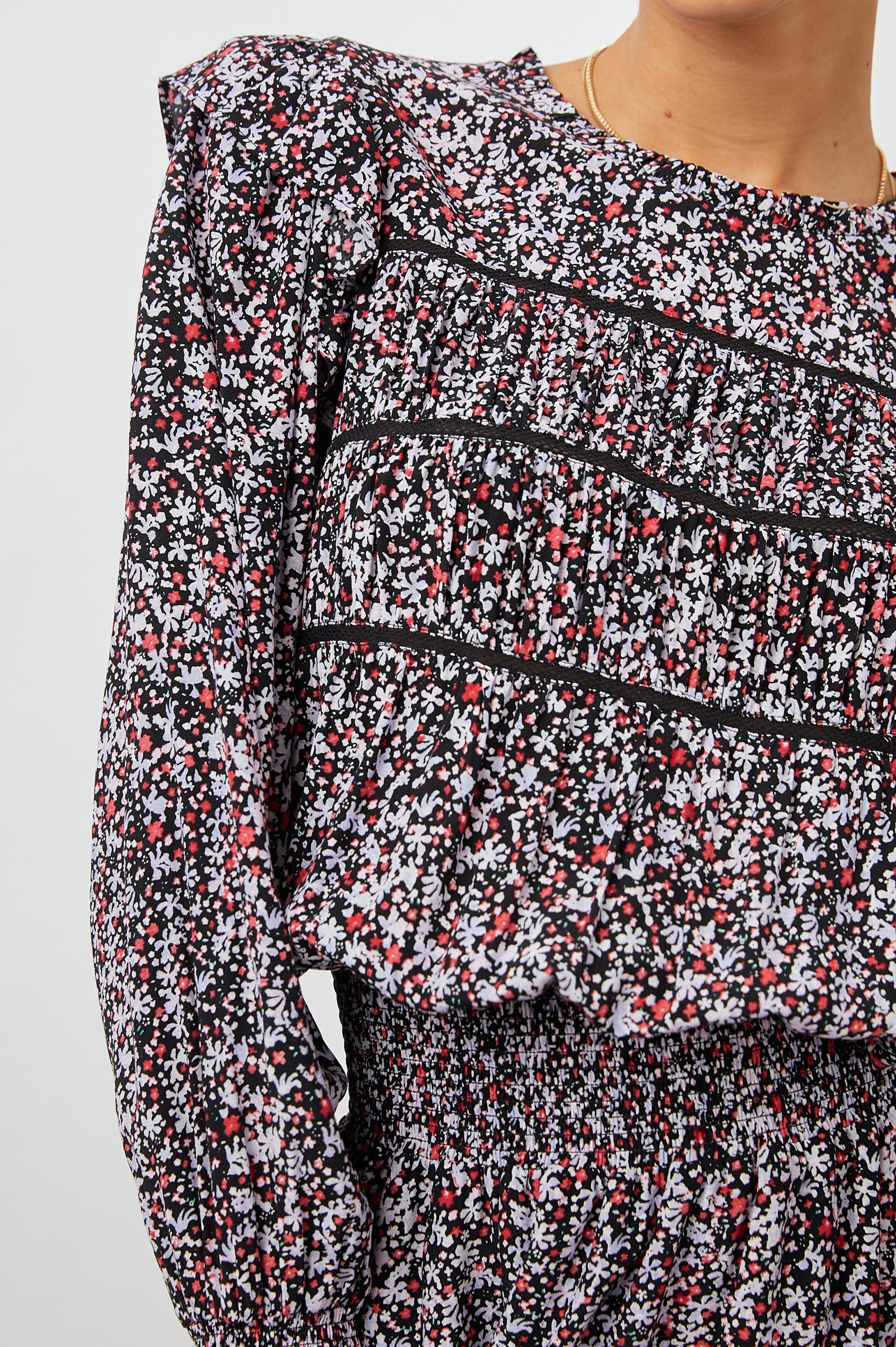 FAREN DRESS - MIDNIGHT MEADOW