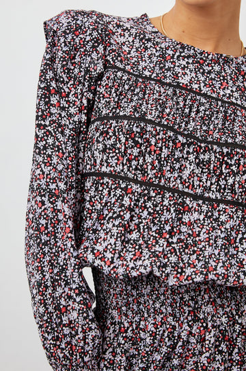 FAREN DRESS - MIDNIGHT MEADOW