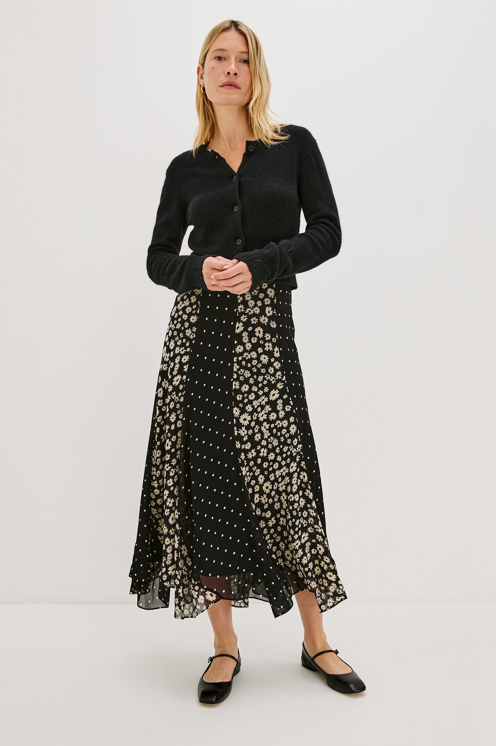 FELINA SKIRT - DAISY DOT COMBO