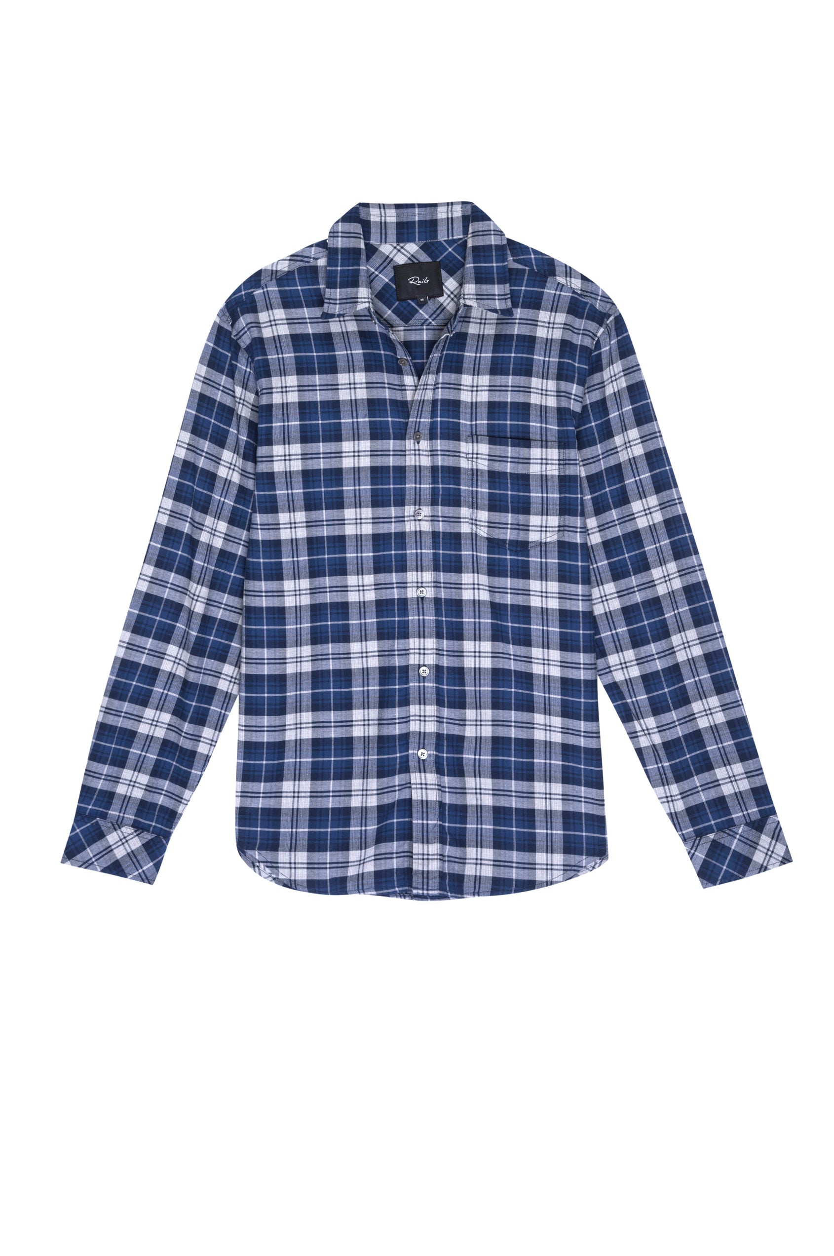 Felix Deep Glacier Button Down Long Sleeve- flat