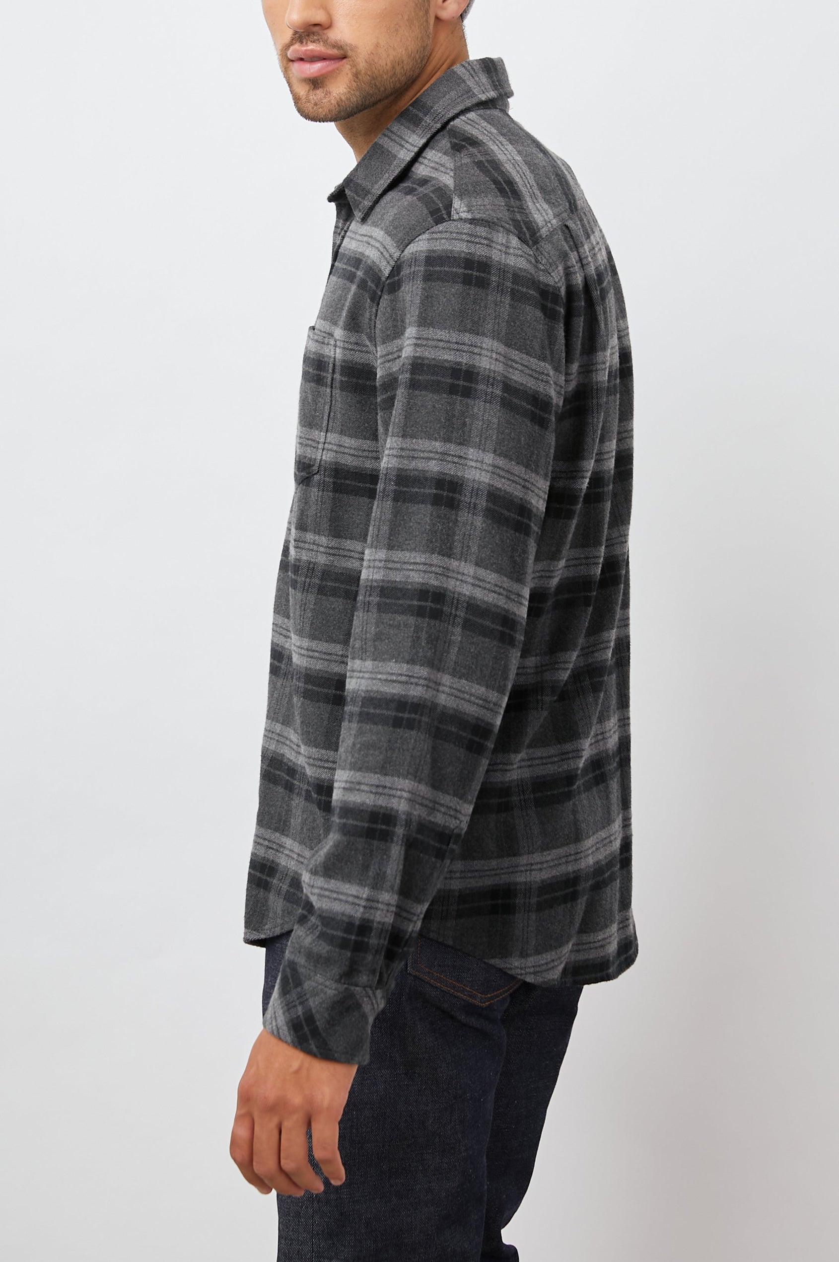 FORREST SHIRT SHADOW WRAITH MELANGE - SIDEbody