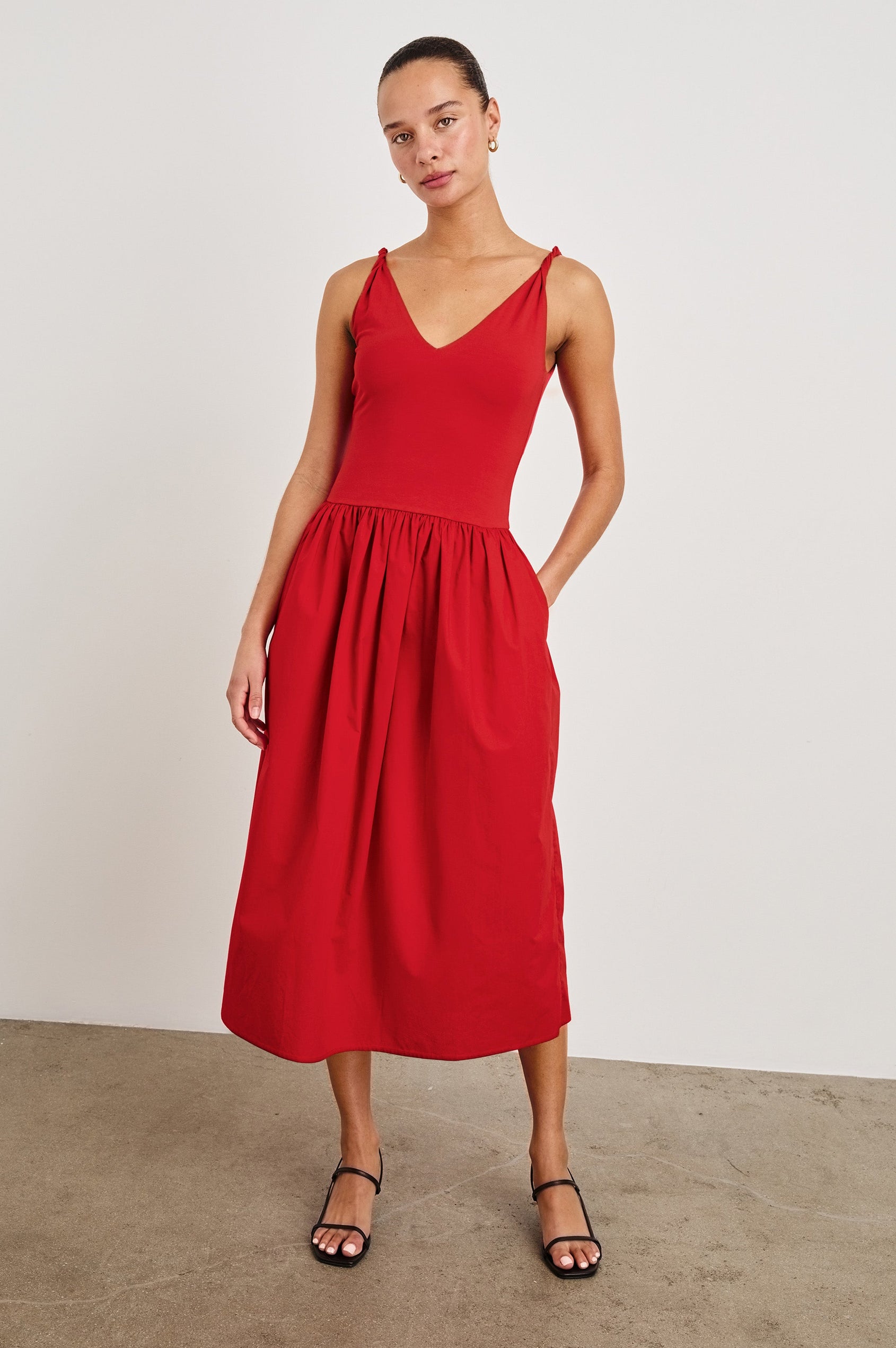 FRANCA DRESS - CHERRY